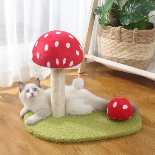 Griffoir pour chats en forme de 🍄 champignon