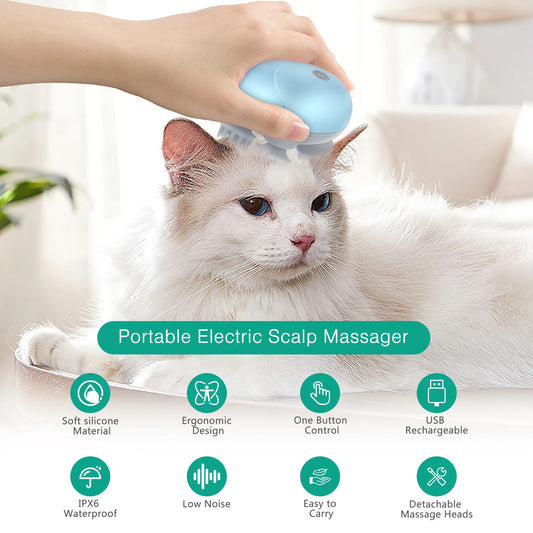 Brosse automassante pour chat